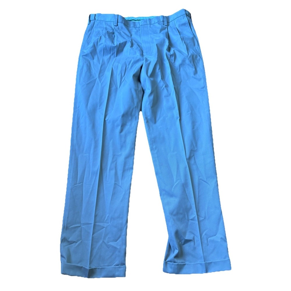 Orvis Ultimate Khaki Pants‎ Mens 40x32 Beige Relaxed Fit Twill Trousers Pleated